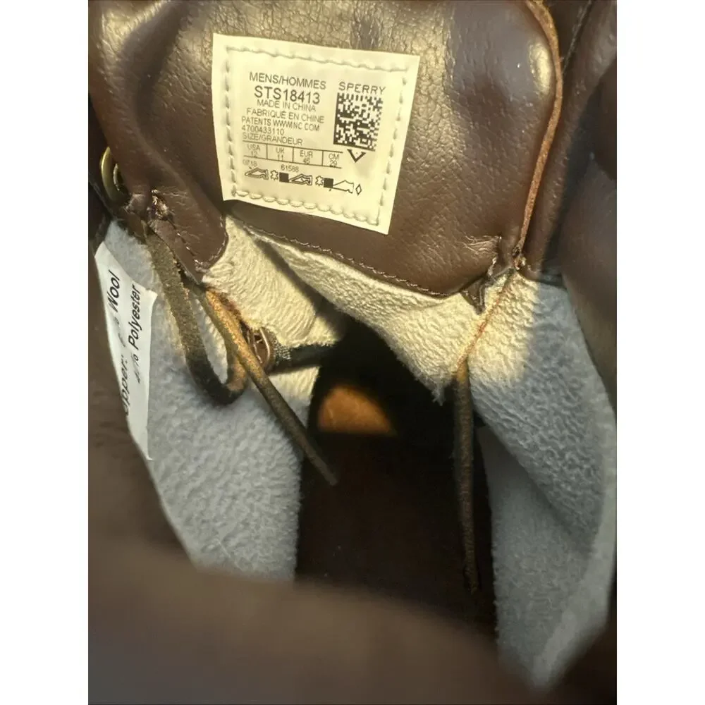 Sperry Brown Leather Waterproof STS18413 Mens Boots Size 12